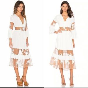 🎈SALE🎈For love and lemons Eva midi dress (XS)